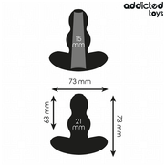 ADDICTED TOYS - HOHLER ANLPLUG SILIKON GRÖSSE S 7.3 CM