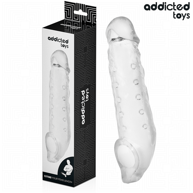 ADDICTED TOYS - TRANSPARENTE PENISVERLÄNGERUNG GRÖSSE S 23 CM