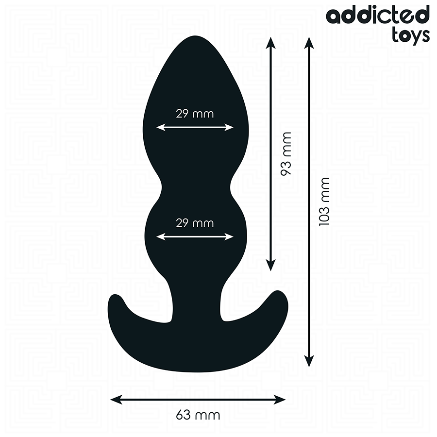 ADDICTED TOYS - ANALPLUG SILIKON GRÖSSE S 10,3 CM