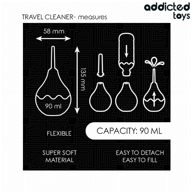 ADDICTED TOYS - REISE ANALREINIGER GRÖSSE S 90 ML
