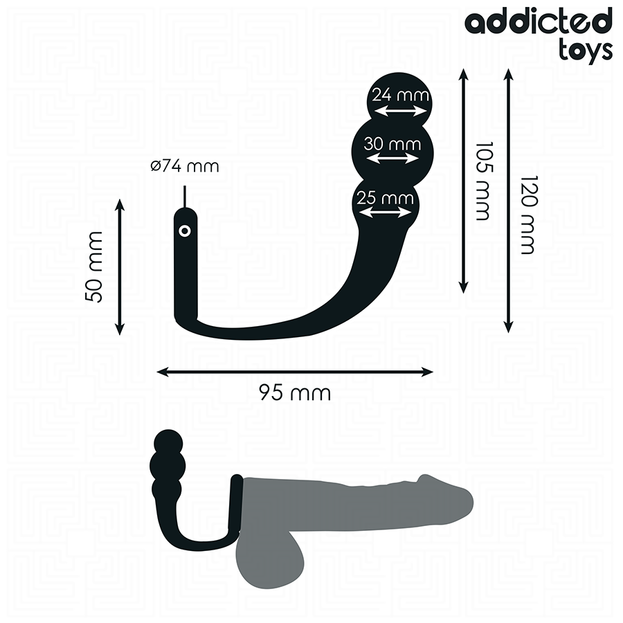 ADDICTED TOYS - ANALPLUG MIT RING SILIKON MODELL 1