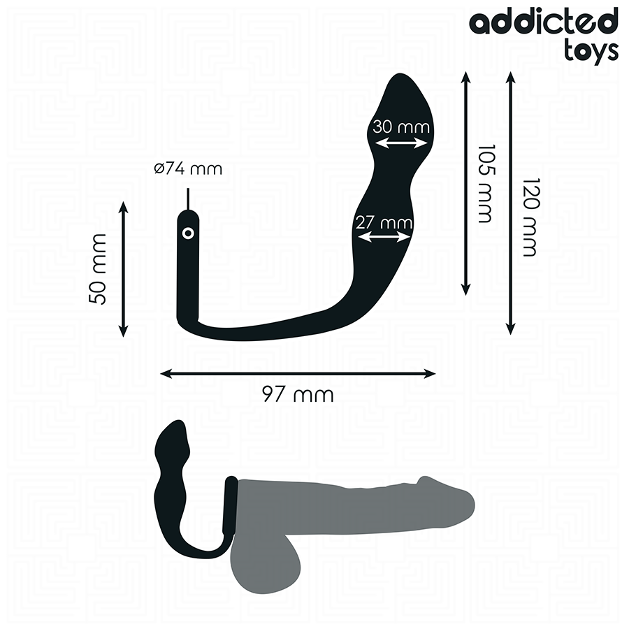 ADDICTED TOYS - ANALPLUG MIT RING SILIKON MODELL 2
