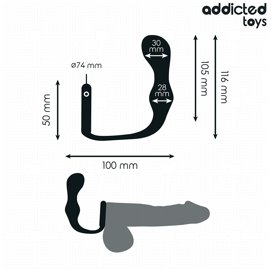 ADDICTED TOYS - ANALPLUG MIT RING SILIKON MODELL 3