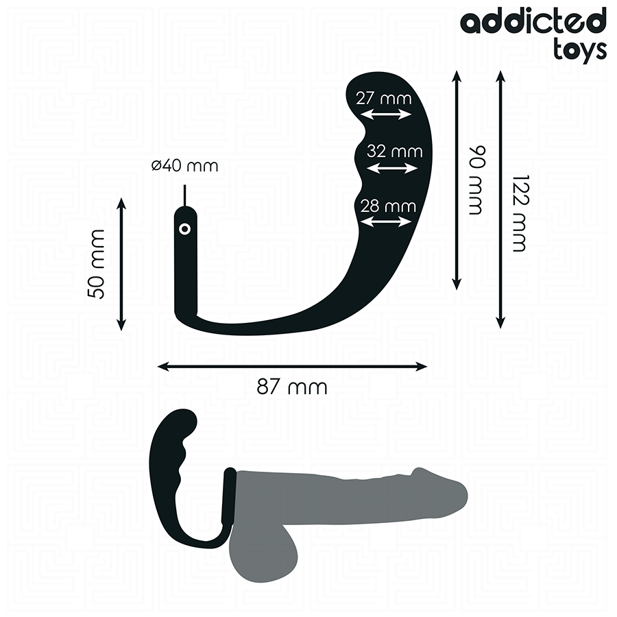 ADDICTED TOYS - ANALPLUG MIT RING SILIKON MODELL 4