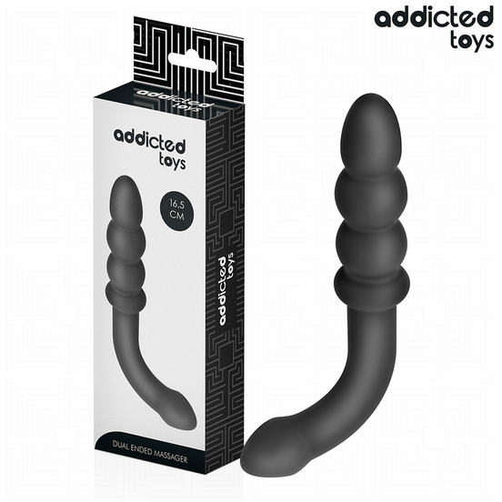 ADDICTED TOYS - DOPPELTER ANALMASSAGER SILIKON 16,5 CM