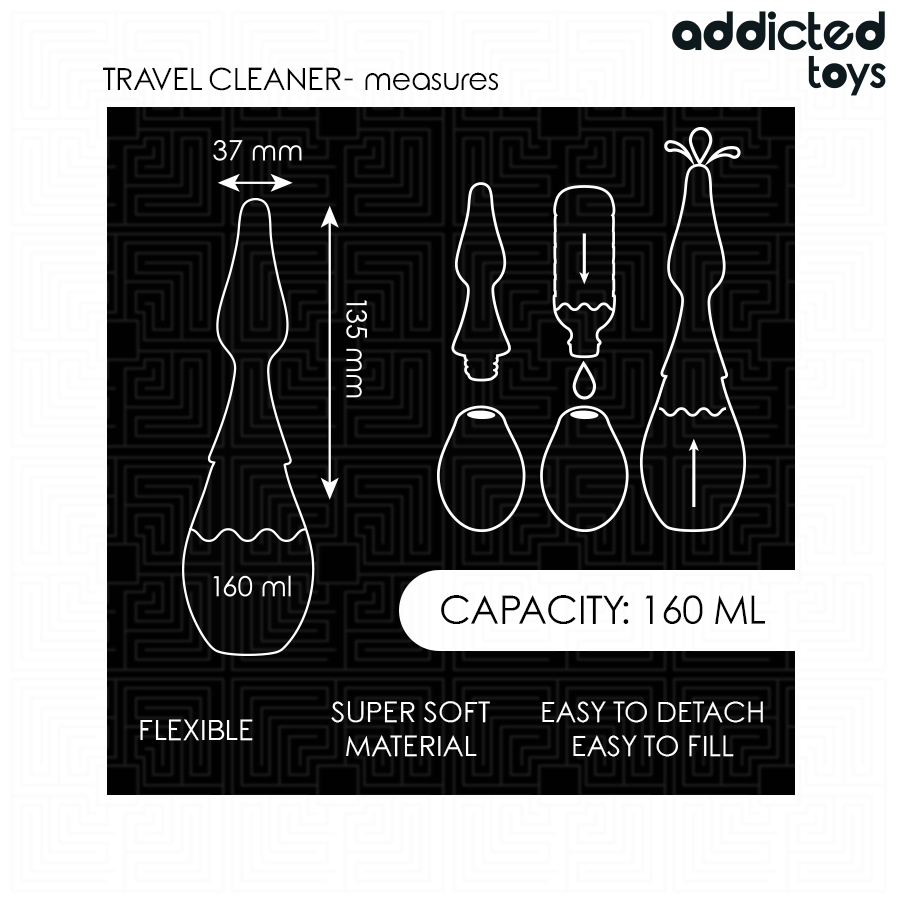 ADDICTED TOYS - REINIGER FÜR SILIKONMODELLE REISEGRÖSSE 1