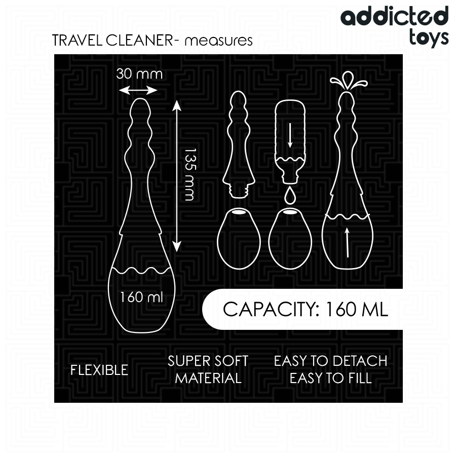 ADDICTED TOYS - TRAVEL CLEANER SILIKON MODELL 4