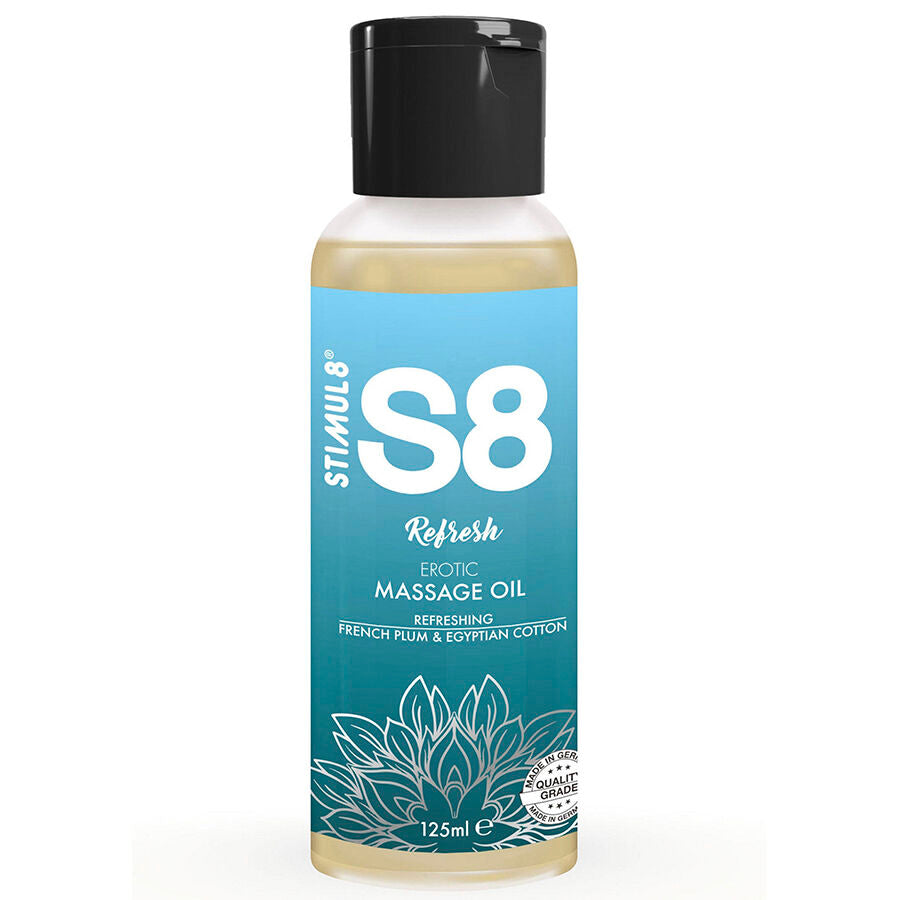 STIMUL8 - S8 REFRESH BAUMWOLLE MASSAGEÖL 125 ML