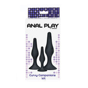 TOYJOY - ANAL PLAY CURVY COMPANIONS ANALPLUG 3-TEILIG SCHWARZ