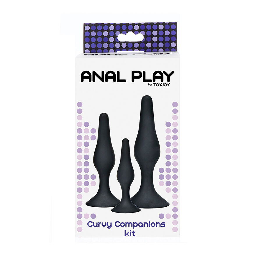 TOYJOY - ANAL PLAY CURVY COMPANIONS ANALPLUG 3-TEILIG SCHWARZ