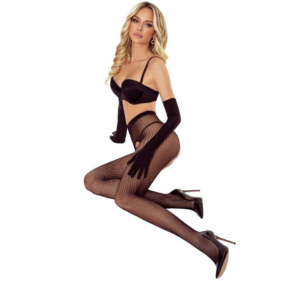 PASSION - TIOPEN 038 SCHWARZE STRUMPFHOSE 1/2