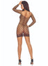 PASSION - BS108 BLACK GRID BODYSTOCKING