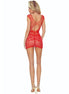 PASSION - BS111 BODYSTOCKING RED LACE