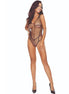 PASSION - BS114 BLACK GRID BODYSTOCKING