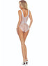 PASSION - BS115 WHITE GRID BODYSTOCKING