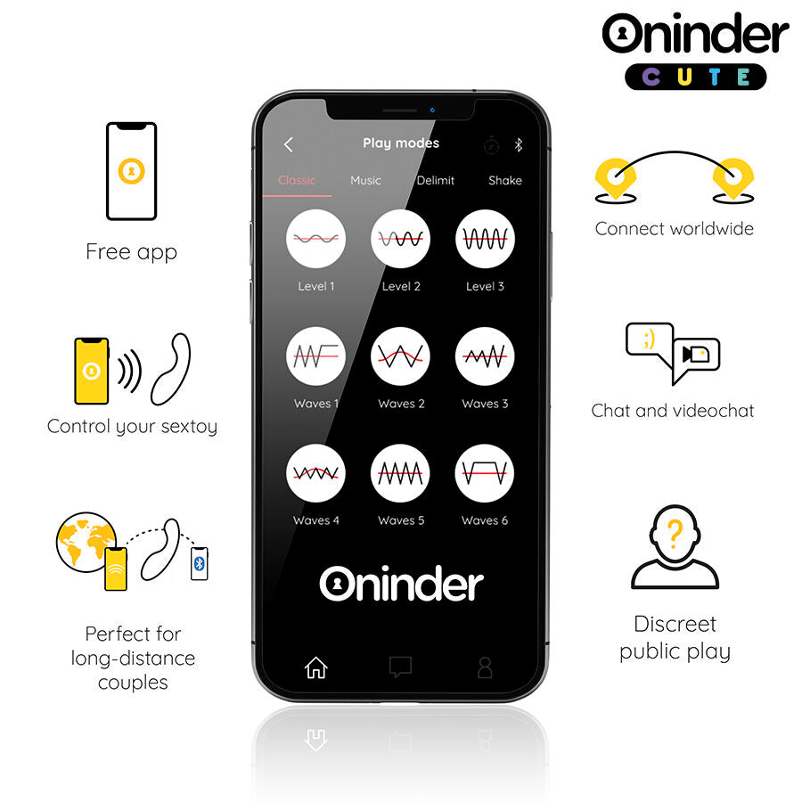 ONINDER CUTE - LOVE BUDDY MASTER G-SPOT Sensory Device - FREE WORLDWIDE APP