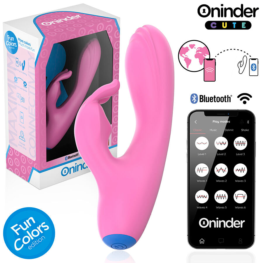 ONINDER CUTE - LOVE BUNNY Sensory Device G-SPOT CLITORIS - FREE WORLDWIDE APP