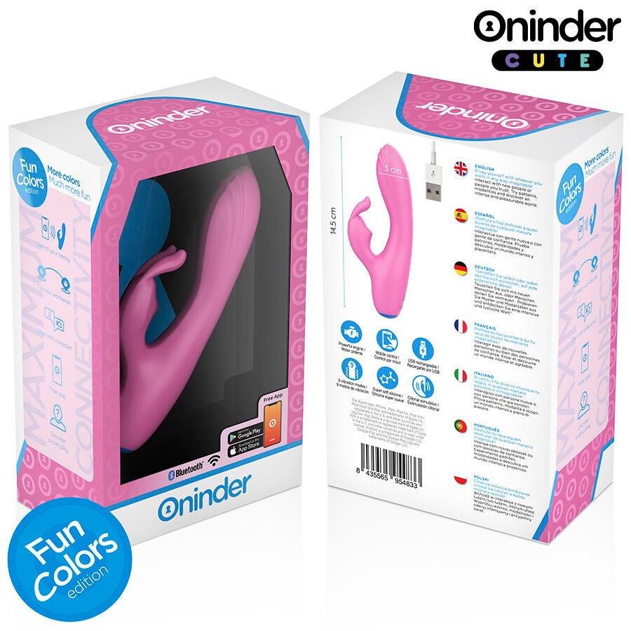 ONINDER CUTE - LOVE BUNNY Sensory Device G-SPOT CLITORIS - FREE WORLDWIDE APP