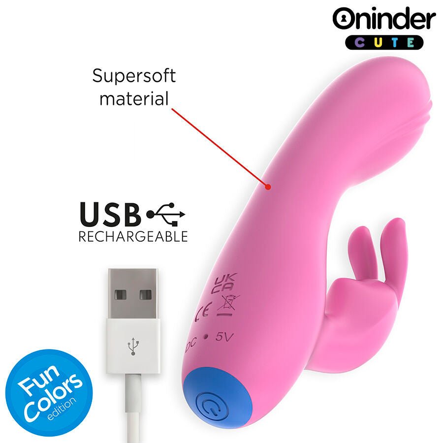 ONINDER CUTE - LOVE BUNNY Sensory Device G-SPOT CLITORIS - FREE WORLDWIDE APP