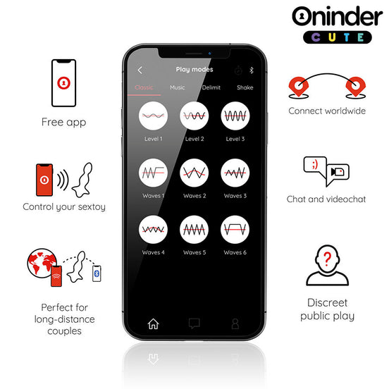 ONINDER CUTE – LIEBE POPO VIBRIERENDER ANLPLUG DILATOR – KOSTENLOSE WELTWEITE APP