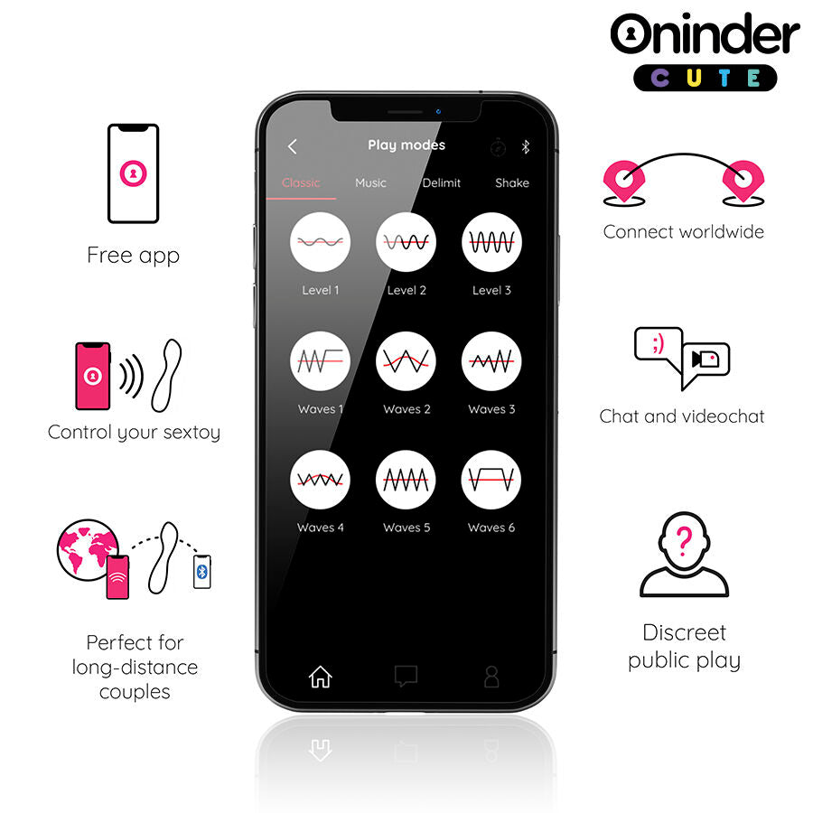 ONINDER CUTE - LOVE BUDDY MASTER G-SPOT Sensory Device - FREE WORLDWIDE APP