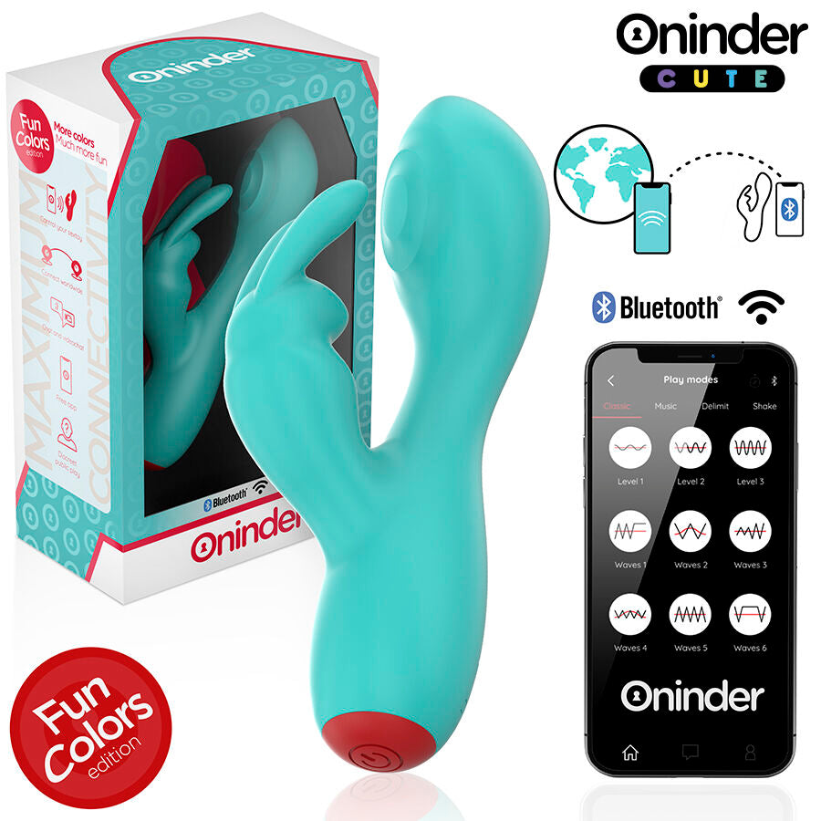 ONINDER CUTE - LOVE BUNNY G-SPOT CLITORAL Sensory Device - FREE WORLDWIDE APP