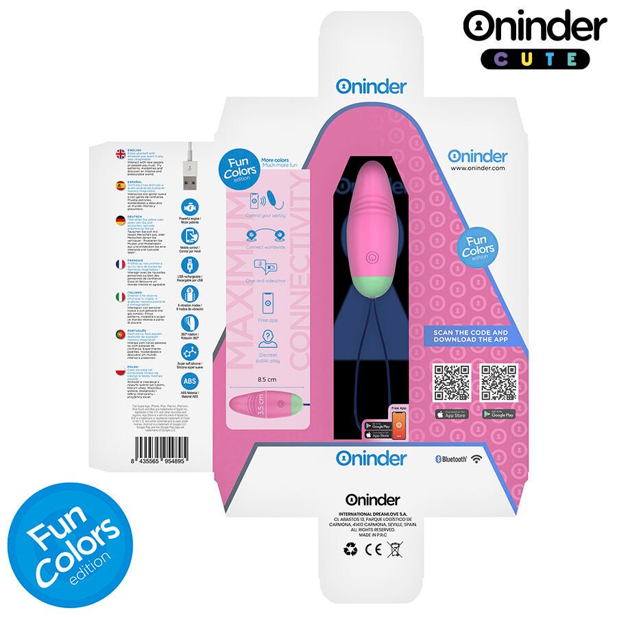 ONINDER CUTE - LOVE PLEASURE VIBRO-ROTATING EGG 360 SILIKON - KOSTENLOSE WELTWEITE APP