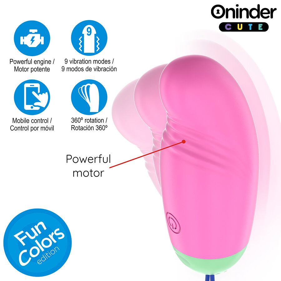 ONINDER CUTE - LOVE PLEASURE VIBRO-ROTATING EGG 360 SILIKON - KOSTENLOSE WELTWEITE APP