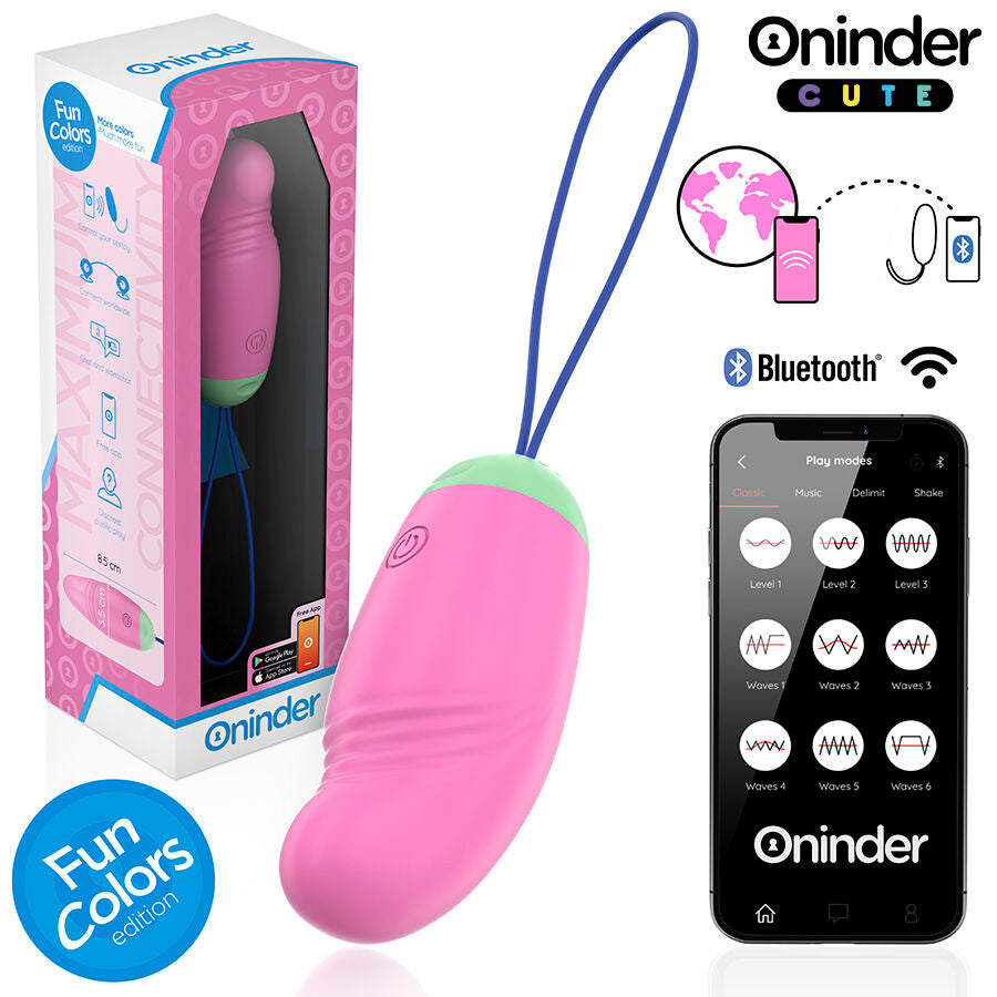 ONINDER CUTE - LOVE PLEASURE VIBRO-ROTATING EGG 360 SILIKON - KOSTENLOSE WELTWEITE APP