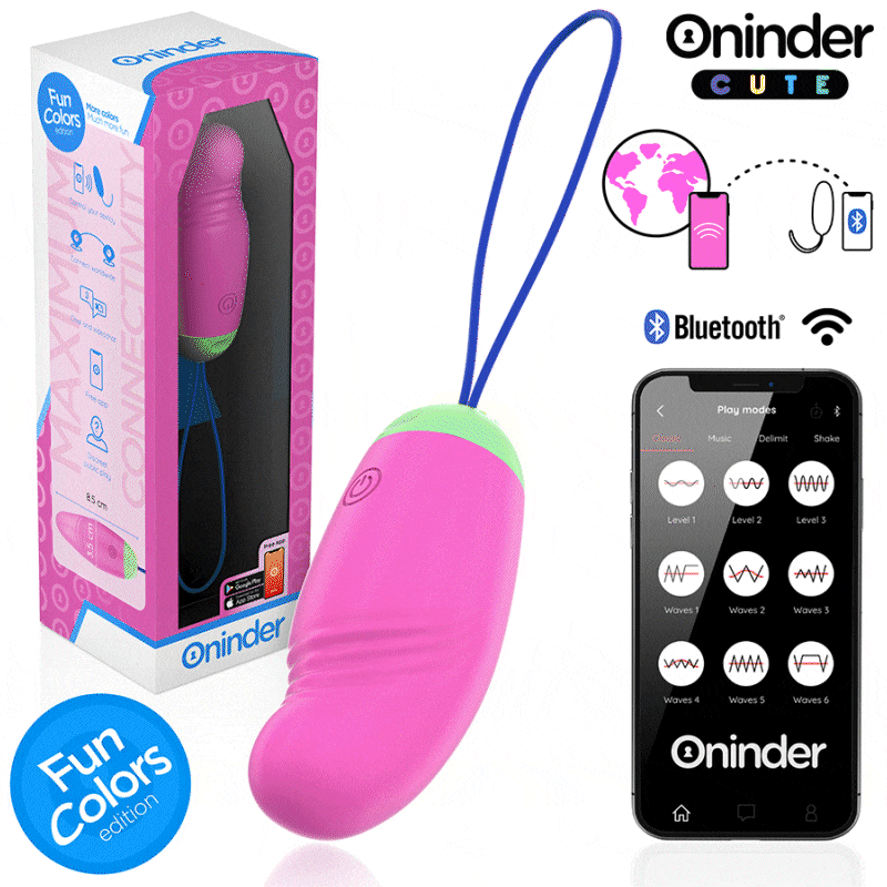 ONINDER CUTE - LOVE PLEASURE VIBRO-ROTATING EGG 360 SILIKON - KOSTENLOSE WELTWEITE APP