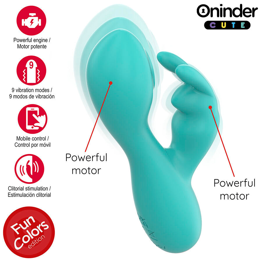 ONINDER CUTE - LOVE BUNNY G-SPOT CLITORAL Sensory Device - FREE WORLDWIDE APP
