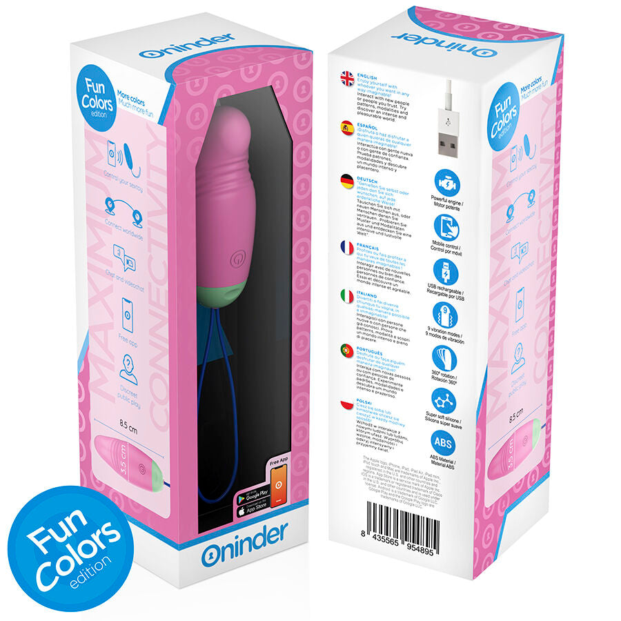 ONINDER CUTE - LOVE PLEASURE VIBRO-ROTATING EGG 360 SILIKON - KOSTENLOSE WELTWEITE APP