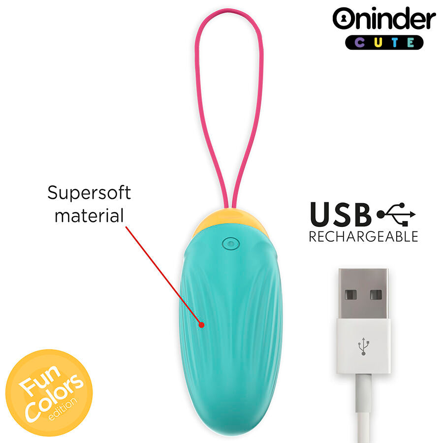 ONINDER CUTE – LOVE PLEASURE VIBRO-ROTIERENDES SILIKON-GEM-EI – WELTWEIT KOSTENLOSER VERSAND