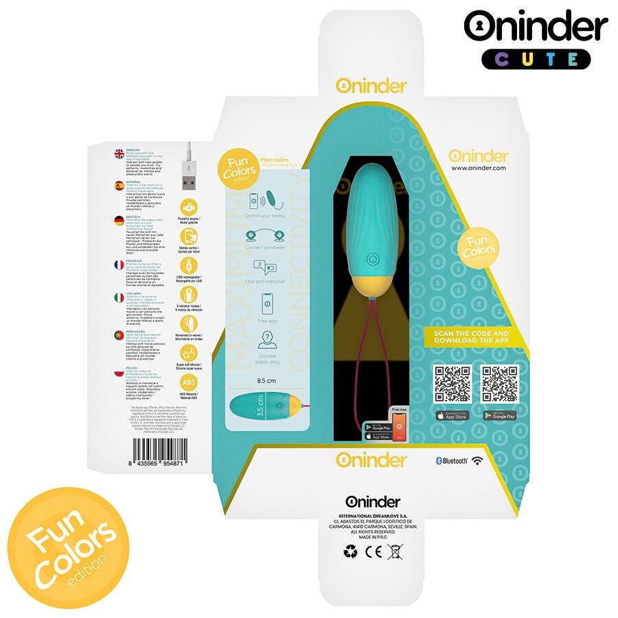ONINDER CUTE – LOVE PLEASURE VIBRO-ROTIERENDES SILIKON-GEM-EI – WELTWEIT KOSTENLOSER VERSAND