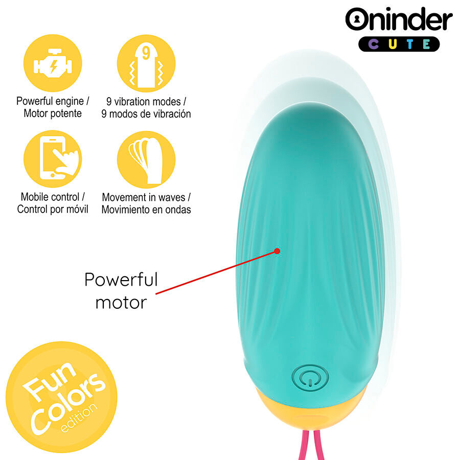 ONINDER CUTE – LOVE PLEASURE VIBRO-ROTIERENDES SILIKON-GEM-EI – WELTWEIT KOSTENLOSER VERSAND