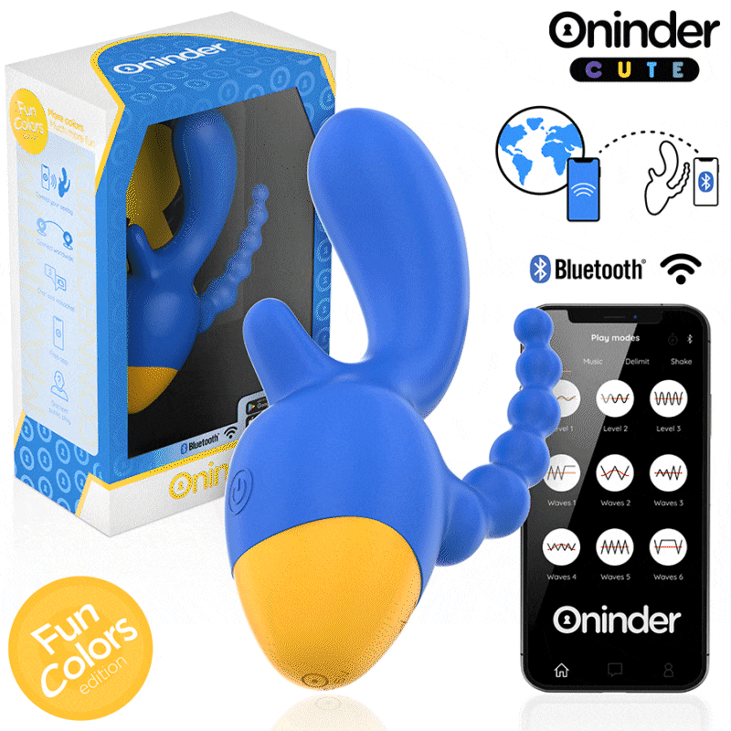 ONINDER CUTE - LOVE 3 SOME TRIPLE Sensory Device - FREE WORLDWIDE APP