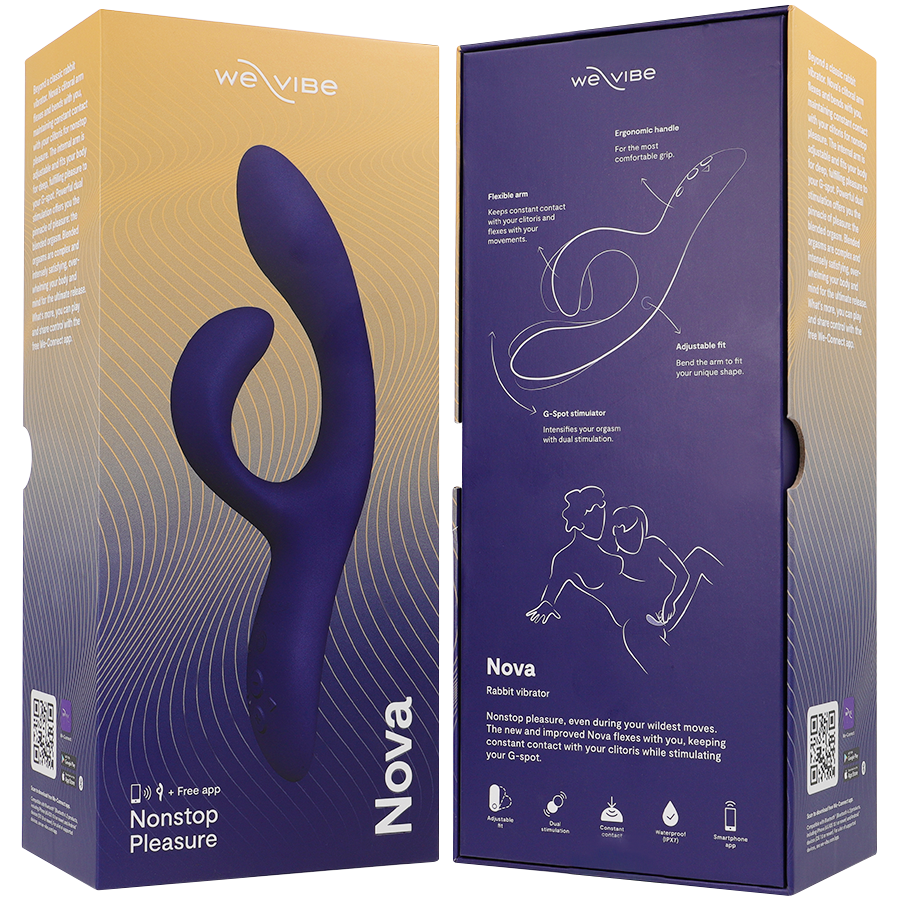 WE-VIBE - NOVA 3 RABBIT Sensory Device MIDNIGHT BLUE