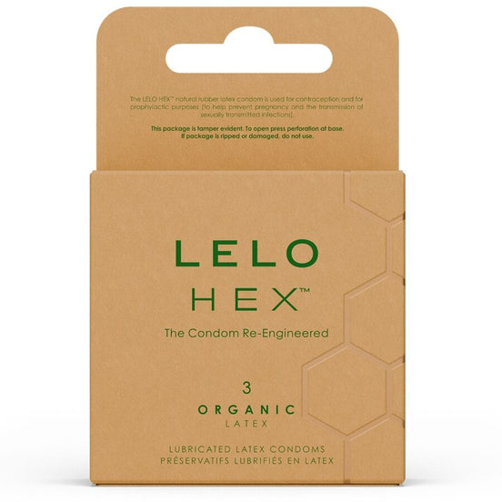 Lelo Hex Organic Condoms — Box of 3