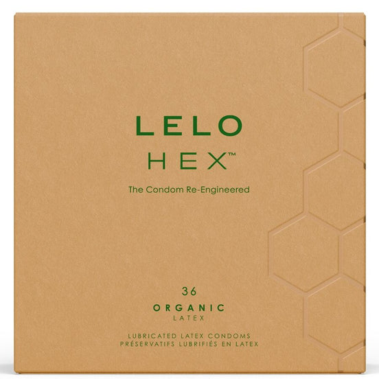 Lelo Hex Organic Condoms — Box of 36