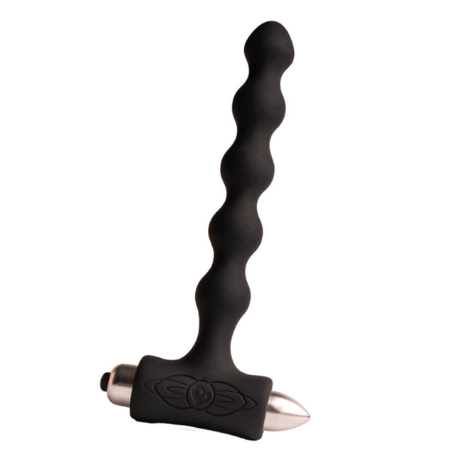 ROCKS- OFF - PETITE SENSATIONS PEARLS ANAL PLUG Sensory Device BLACK