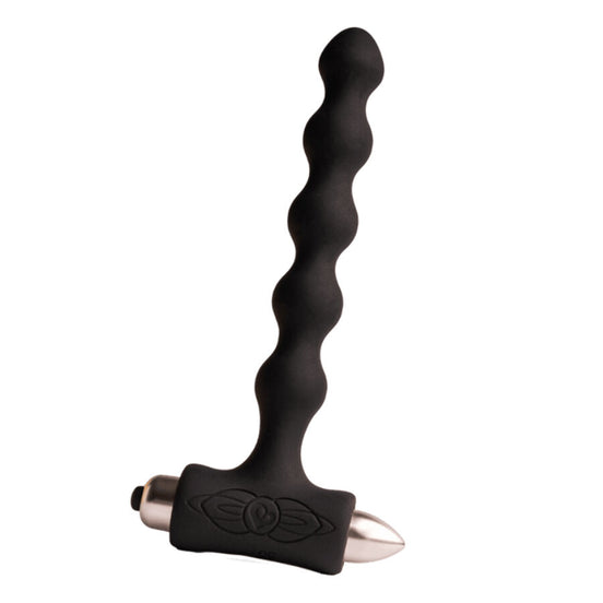 ROCKS- OFF - PETITE SENSATIONS PEARLS ANALPLUG Sensorisches Gerät SCHWARZ