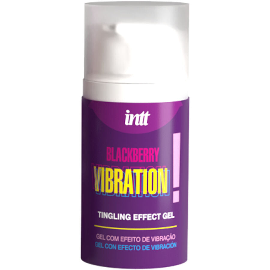 INTT RELEASES - FLÜSSIGES VIBRIERENDES GEL BROMBEERE GESCHMACK 15 ML