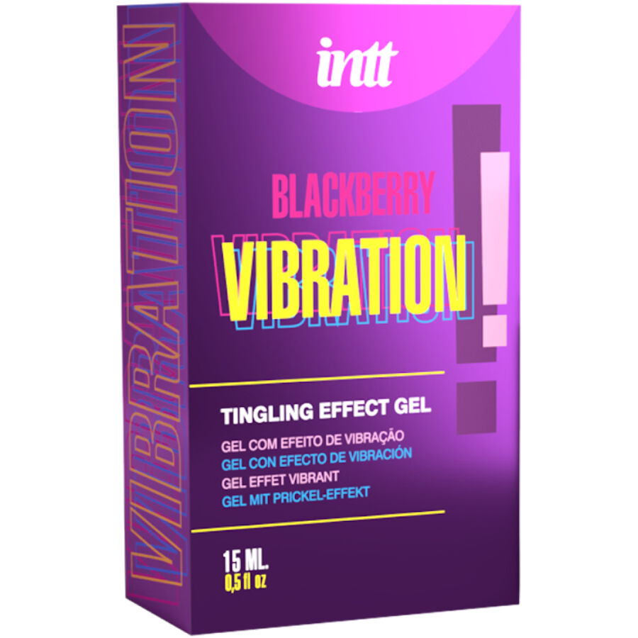 INTT RELEASES - FLÜSSIGES VIBRIERENDES GEL BROMBEERE GESCHMACK 15 ML
