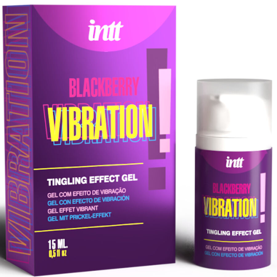 INTT RELEASES - FLÜSSIGES VIBRIERENDES GEL BROMBEERE GESCHMACK 15 ML