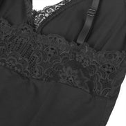 SUBBLIME - SCHWARZER TEDDY MIT BLUMENSPITZE S/M