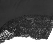 SUBBLIME - SCHWARZER TEDDY MIT BLUMENSPITZE S/M
