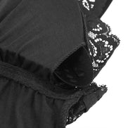 SUBBLIME - SCHWARZER TEDDY MIT BLUMENSPITZE L/XL