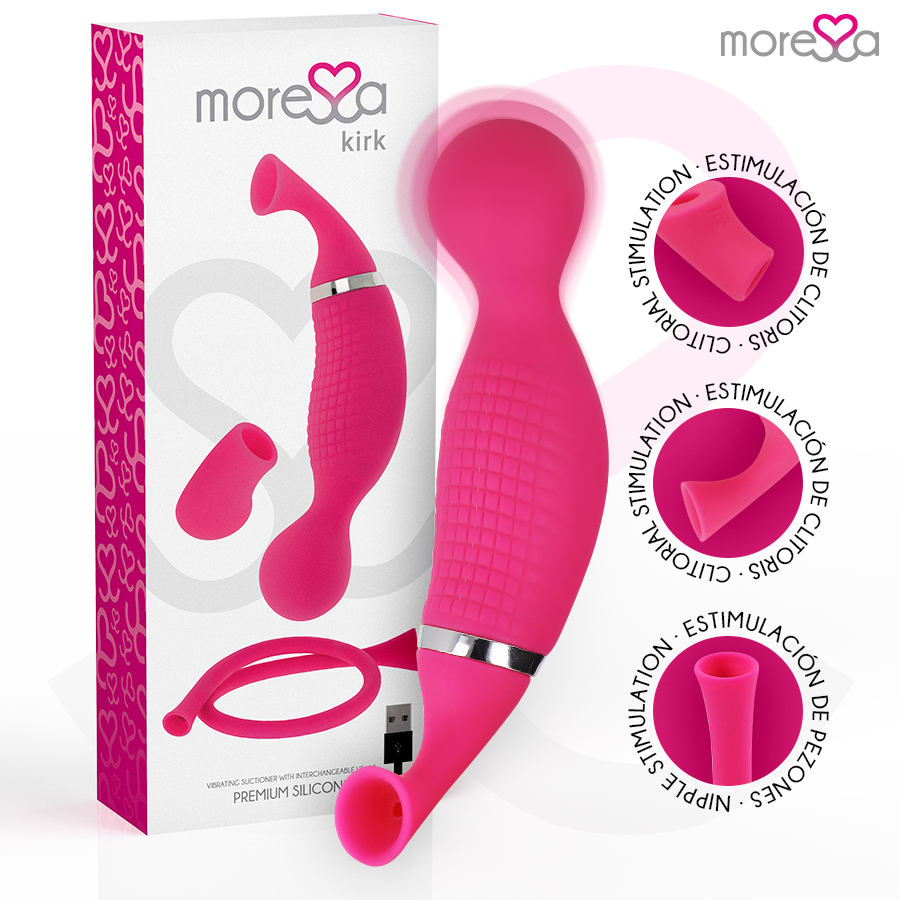 MORESSA - KIRK DUO SAUG- UND MULTI-PERFORMANCE-MASSAGEGERÄT PREMIUM SILIKON WIEDERAUFLADBAR