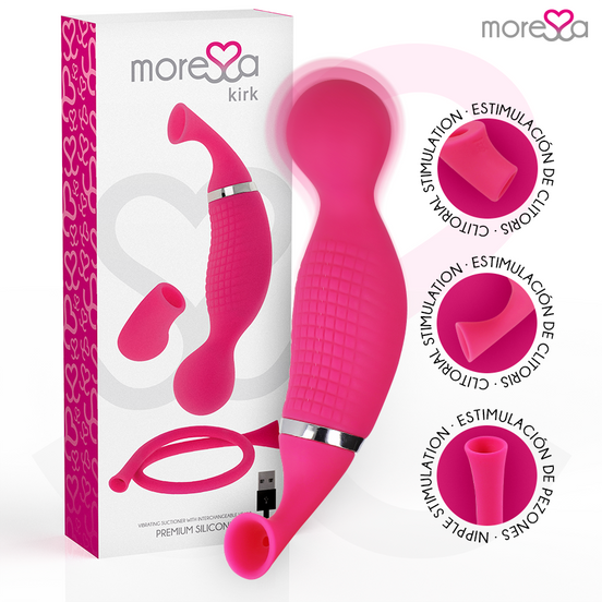 MORESSA - KIRK DUO SAUG- UND MULTI-PERFORMANCE-MASSAGEGERÄT PREMIUM SILIKON WIEDERAUFLADBAR