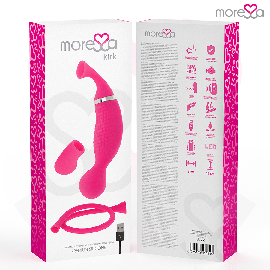 MORESSA - KIRK DUO SAUG- UND MULTI-PERFORMANCE-MASSAGEGERÄT PREMIUM SILIKON WIEDERAUFLADBAR